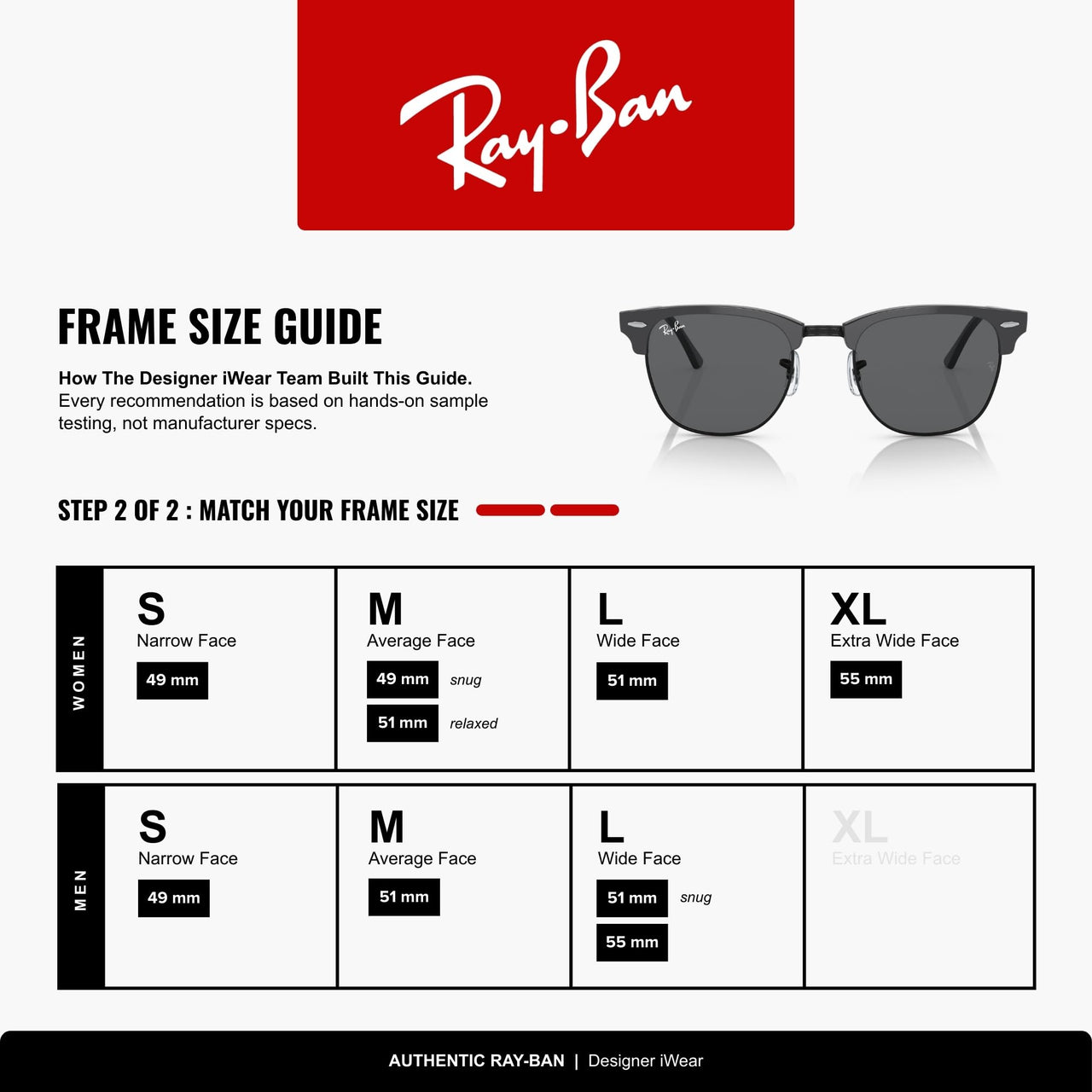 Ray-Ban RB3016 1367B1 51MM Grey On Black/Dark Grey Square Sunglasses for Men for Women