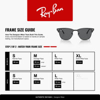 Thumbnail for Ray-Ban RB3016 1367B1 51MM Grey On Black/Dark Grey Square Sunglasses for Men for Women
