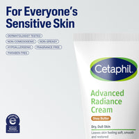 Thumbnail for Cetaphil Advanced Radiance Cream with Shea Butter, 6 oz, For Dry, Dull Skin, More Radiant Skin, 48 Hour Hydration, All Skin Tones & Types, Hypoallergenic, Fragrance Free