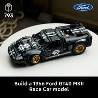 Thumbnail for LEGO Technic 1966 Ford GT40 MKII Race Car Building Set for Adults - Collectible Toy W/Realistic Functions & Features for Adult Sports Car Fans, Ages 18+ - Gift Idea for Birthdays - 42223