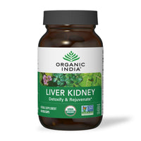 Thumbnail for ORGANIC INDIA Liver Kidney Herbal Supplement - Detoxify & Rejuvenate, Supports Healthy Liver & Kidney Function, Vegan, Gluten-Free, Kosher, USDA Certified Organic, Non-GMO - 90 Capsules