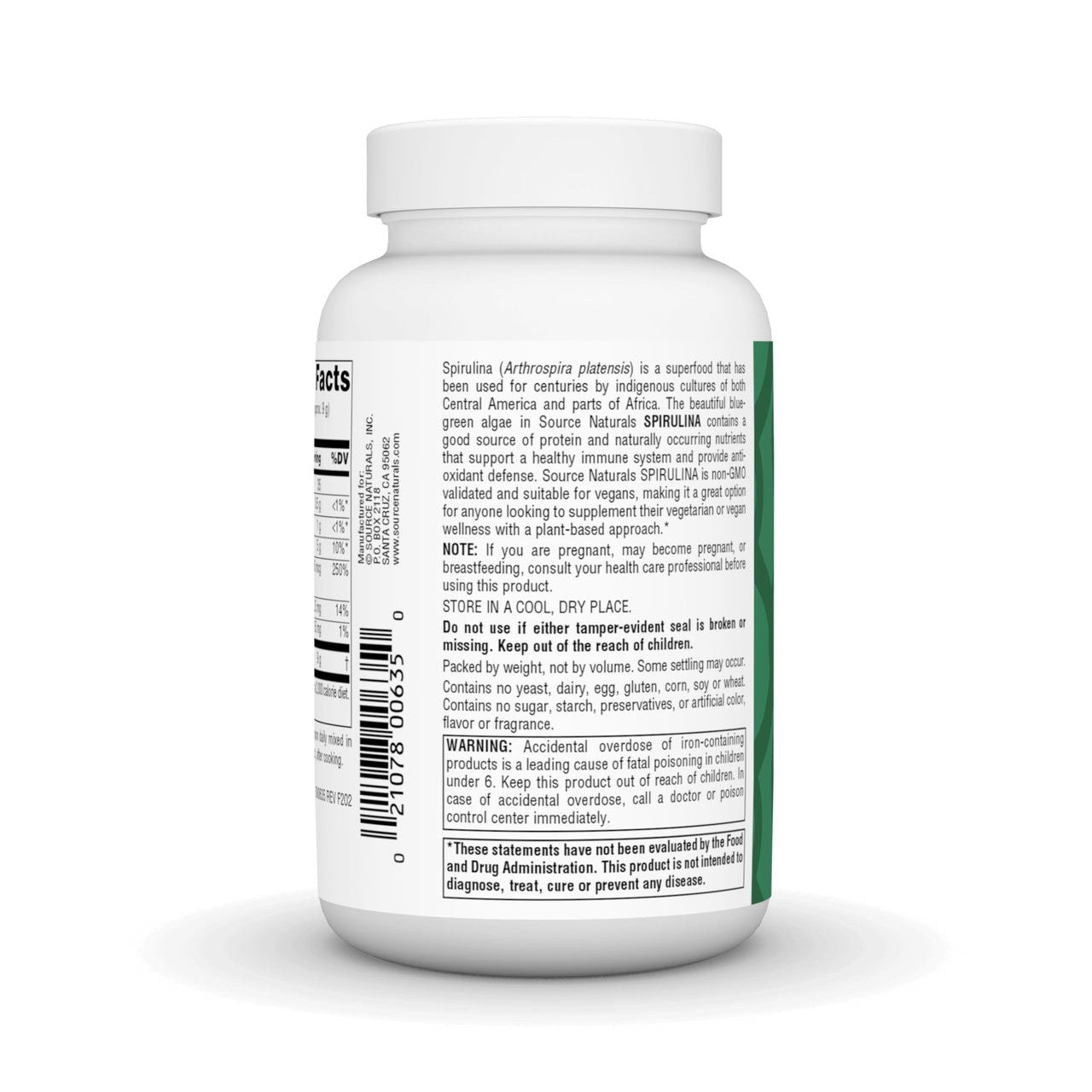 Source Naturals Spirulina - for Immune System Support - 4 oz Powder