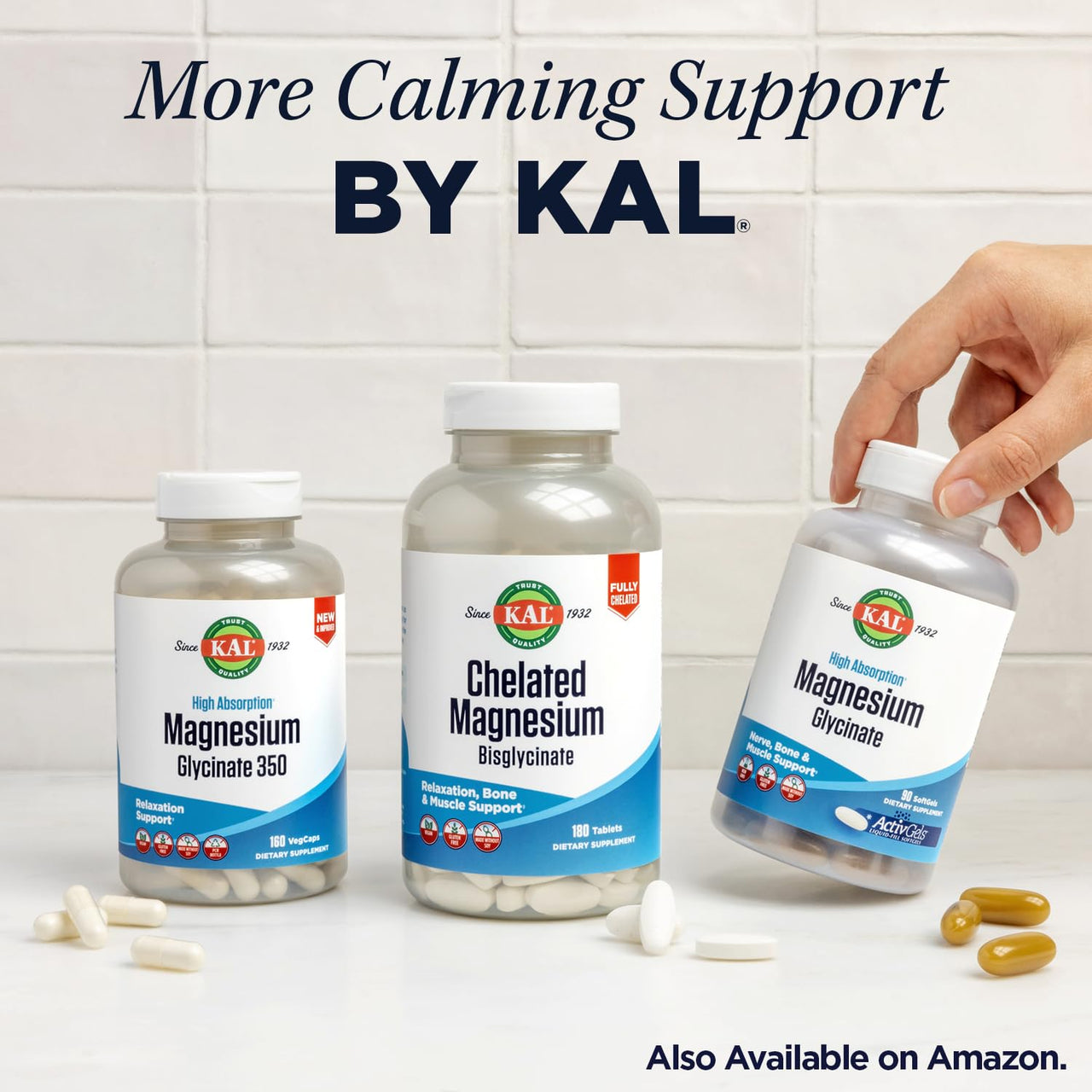 KAL Lithium Orotate 5mg | Low Serving of Chelated Lithium Orotate for Bioavailability & Mood Support | in Organic Rice Bran Extract Base | 60 VegCaps