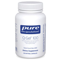 Thumbnail for Pure Encapsulations Q-Gel 100 (Hydrosoluble CoQ10) | CoQ10 with Vitamin E to Enhance Solubility | 60 Softgel Capsules