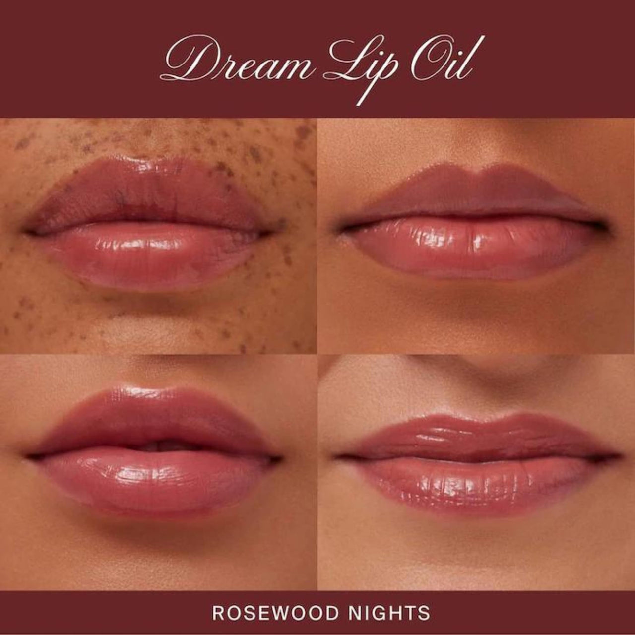 Summer Fridays Dream Lip Oil - Hydrating Tinted Lip Gloss Oil - Non-Sticky Formula with Skincare Benefits for Long-Lasting Softness + Shine - Effortless Beauty Gifts - Rosewood Nights (0.15 Oz)