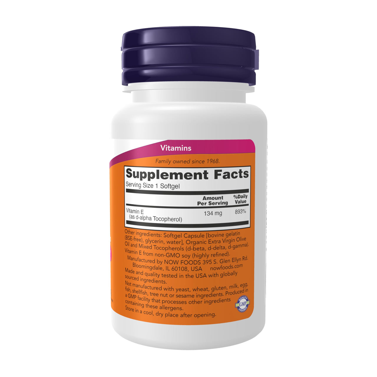 NOW Foods Supplements, Vitamin E-200 IU Mixed Tocopherols, Antioxidant Protection*, 100 Softgels