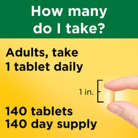 Thumbnail for Nature Made Super B Complex with Vitamin C and Folic Acid, Dietary Supplement for Immune Support, 140 Tablets, 140 Day Supply