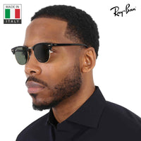 Thumbnail for Ray-Ban RB3016 Clubmaster Classic Square Shape Sunglasses With Eyewear Kit Bundle - High Bridge Fit - Ideal Formal and Casual Wear Square Sunglasses