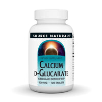 Thumbnail for Source Naturals - Calcium D-Glucarate, Cellular Detoxifier* - 500 mg - 120 Tablets