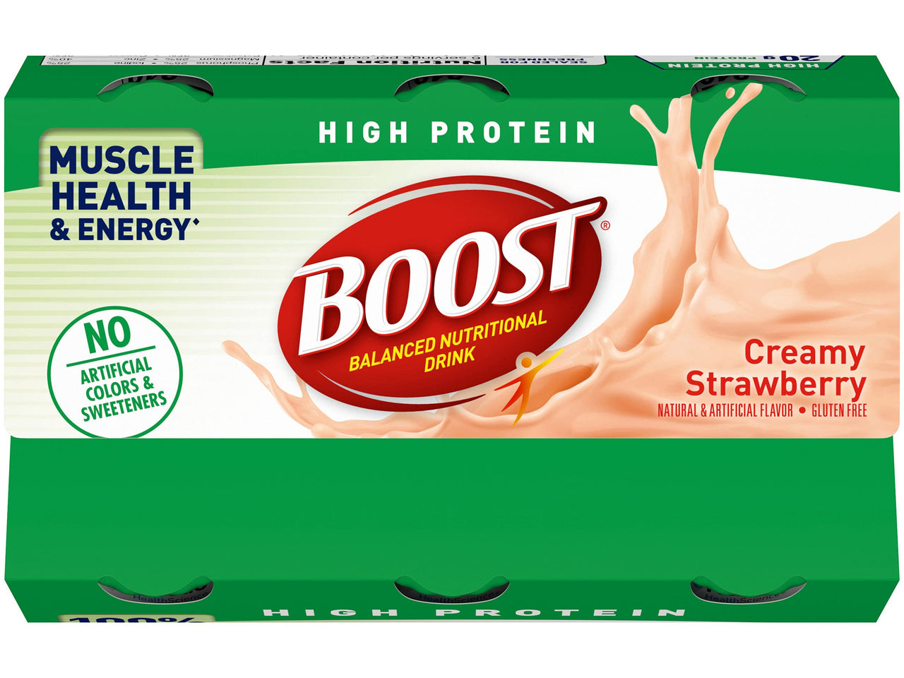 Boost Complete High Protein Nutritional Drink (6 Count (Pack of 2), Strawberry)