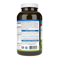 Thumbnail for Carlson - Inflammation Balance, Balanced Omega-3 & Omega-6 Ratio, with D3, Norwegian, Wild-Caught Fish Oil Supplement with Fatty Acids, Sustainably Sourced Fish Oil Capsules, 180 Softgels