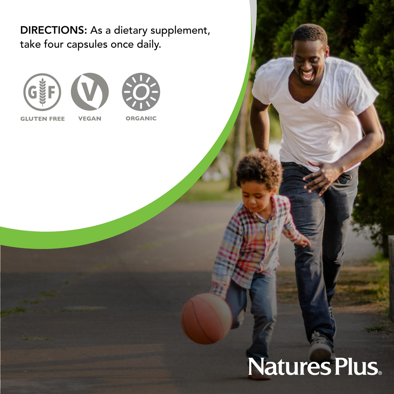 NaturesPlus Source of Life Garden Calcium - 120 Capsules, 2 Pack - Calcium Supplement with Magnesium & 20 Whole-Food Extracts - USDA Certified Organic, Non-GMO, Vegan, Gluten Free - 60 Total Servings