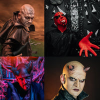 Thumbnail for Actabostte Halloween Bald Caps Costume Kit for Woman & Men - Realistic Latex Bald Cap with Adhesive Glue & Remover - Complete Makeup Set for Halloween, Zombie, Cosplay, Costume, SFX, Dress-Up Party