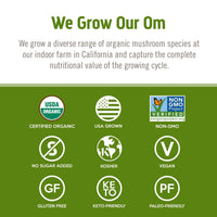 Thumbnail for Om Mushroom Superfood Reishi Organic Mushroom Powder, 100 Servings, Organic Adaptogen Powder for Stress Relief and Immune Health