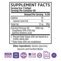Thumbnail for Zhou Nutrition Evening Primrose Oil Capsules- Supports Hormone Balance for Women, PMS & Menopause Support, Cold Pressed & Hexane Free - 1400mg 10% Gla