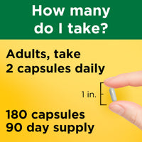 Thumbnail for Nature Made Magnesium Glycinate 200 mg per serving, Magnesium Supplement for Muscle, Heart, Nerve and Bone Support, 180 Magnesium Bisglycinate Capsules, 90 Day Supply