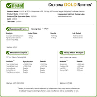 Thumbnail for California Gold Nutrition CoQ10 with PQQ, Ubiquinone USP, Tapioca Veggie Softgel with Sunflower Lecithin, 100 mg, 60 Veggie Softgel