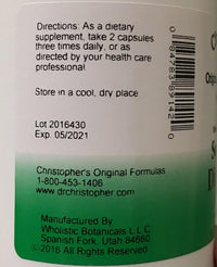 Thumbnail for Christopher's Original Formulas Soothing Digestion - 180 Vegetarian Capsules