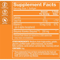 Thumbnail for The Vitamin Shoppe Ubiquinol CoQ-10 200mg - Beneficial for Those Taking Statins – Supports Heart & Cellular Health and Healthy Energy Production, Essential Antioxidant – Once Daily (60 Softgels)
