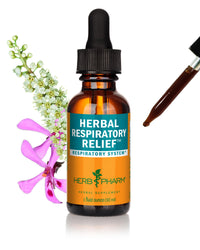 Thumbnail for Herb Pharm Herbal Respiratory Relief Liquid Formula with Wild Cherry Liquid Extract, 1 Fl Oz (Pack of 1)