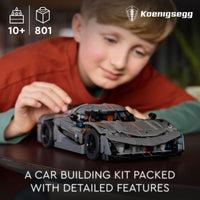 Thumbnail for LEGO Technic Koenigsegg Jesko Absolut Grey Hypercar, Sports Car Building Set for Boys and Girls, Vehicle Racing for Kids, Buildable Model Kit, Sport Car Toy, Motor Enthusiasts’ Gift, 42173