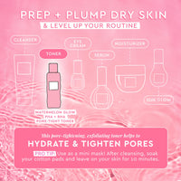Thumbnail for Glow Recipe PHA + BHA Face Toner - Korean Skin Care Pore Minimizer & Gentle Facial Exfoliator for Tightening, Hydrating & Exfoliating - Glycerin, Watermelon & Cactus Water (150ml)