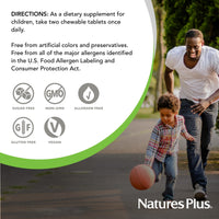 Thumbnail for NaturesPlus Animal Parade Source of Life Sugar-Free MagKidz Children's Magnesium Supplement - Natural Cherry Flavor - 90 Count (Pack of 1) - Bone & Muscle Health Support - Gluten-Free