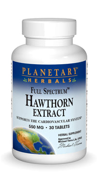 Thumbnail for Planetary Herbals Full Spectrum Hawthorn Extract Tablets, 30 Count