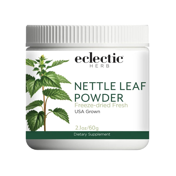 Eclectic Herb - Nettle Leaf Powder Supplement | Supports Sinuses + Immune Response | Urtica Dioica Natural Herbal Supplement | Vegan, Whole Herb, Raw, Non-GMO (2.1 oz | 60 g)