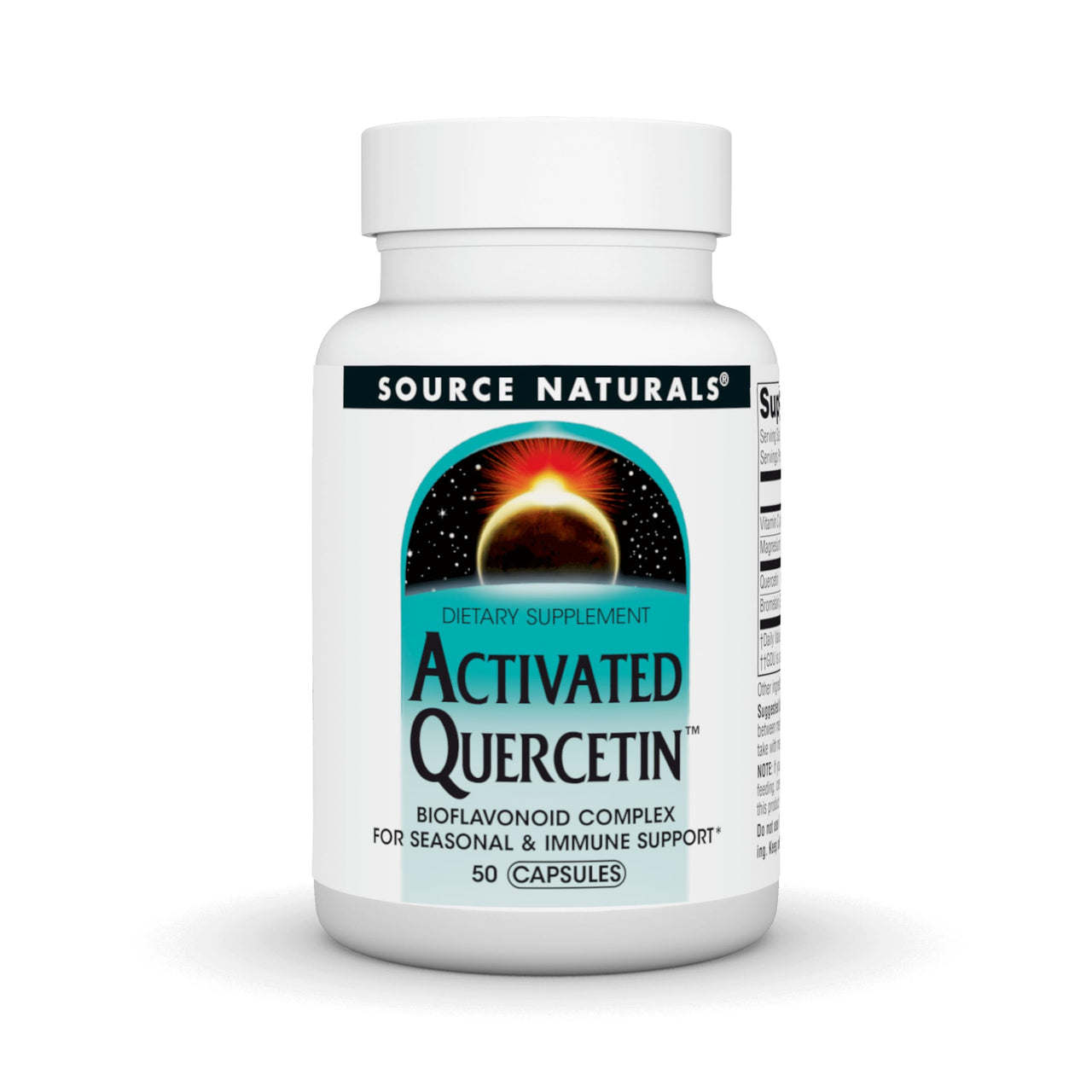 Source Naturals Activated Quercetin, Bioflavanoid Complex, for Seasonal & Immune Support* - 50 Capsules