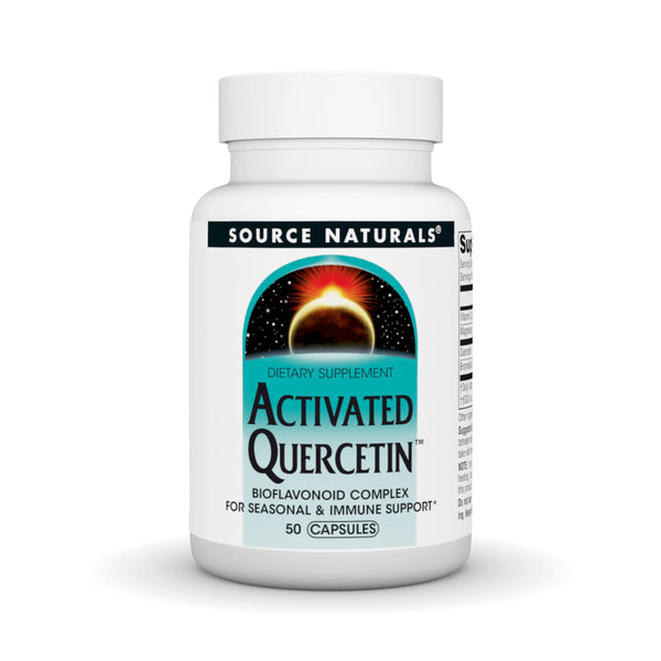 Source Naturals Activated Quercetin, Bioflavanoid Complex, for Seasonal & Immune Support* - 50 Capsules