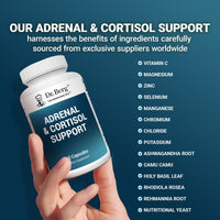 Thumbnail for Dr. Berg Adrenal & Cortisol Capsules - Adrenal Supplement & Cortisol Manager - Mood, Focus, Relaxation and Stress Support - Adrenal Supplements with Ashwagandha Extracts - 60 Capsules