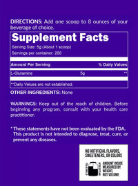 Thumbnail for NAKED Chocolate Whey Isolate (24 Servings) + Pure L-Glutamine Powder 2.2LB (200 Servings) – Grass-Fed Protein; Bulk; Non-GMO; Gluten Free; Soy Free; Vegan