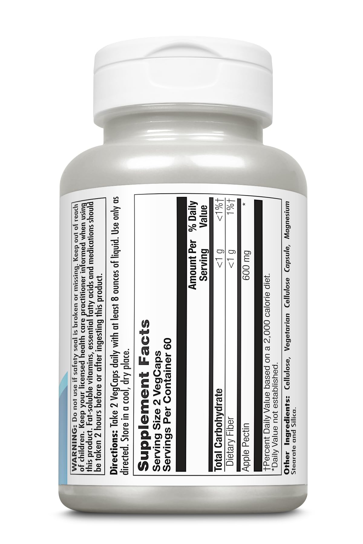 Kal 600 Mg Apple Pectin, 120 Count