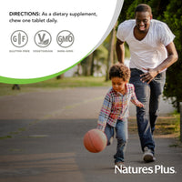 Thumbnail for NaturesPlus D & K Complex - 60 Mixed Berry Chewables - Supports Calcium Metabolism - Vegetarian, Non-GMO, Gluten Free, Soy Free - 60 Servings