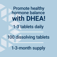 Thumbnail for Life Extension DHEA 25 mg – Hormone Balance Supplement, Memory, Muscle Health, Bone Health, Men’s Health, Women’s Health, Gluten-Free, Non-GMO, Vegetarian, 100 Dissolve-in-Mouth Tablets