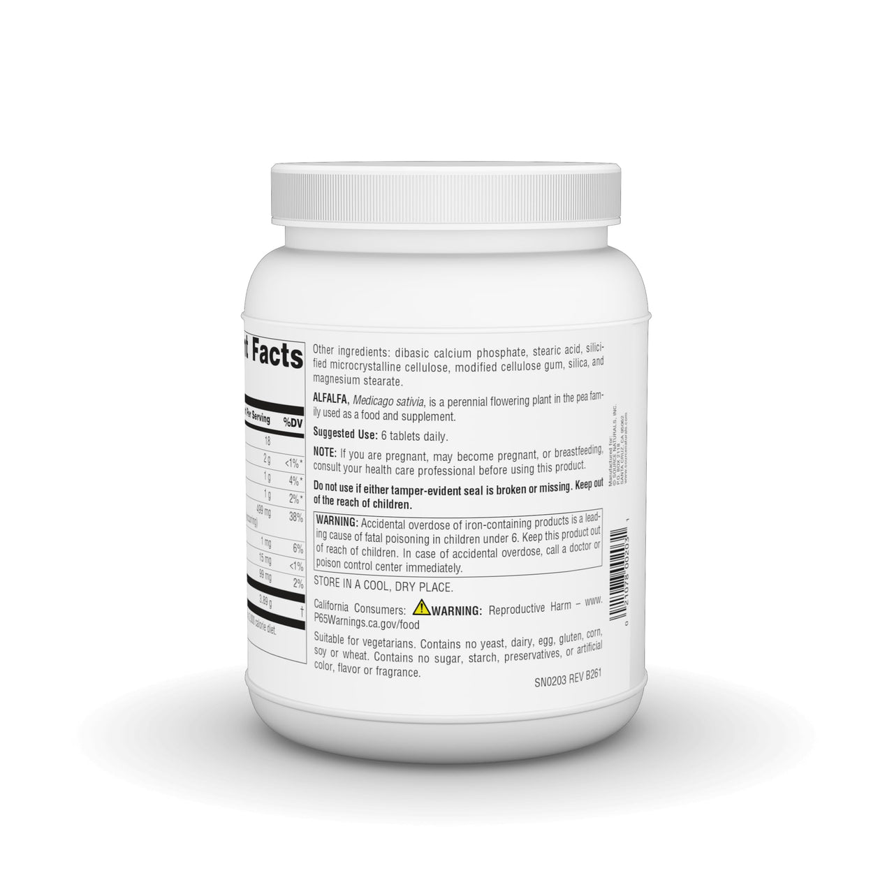 Source Naturals Alfalfa 10 Grain Dietary Supplement - 1000 Tablets
