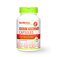 Thumbnail for NutriBiotic - Sodium Ascorbate Buffered Vitamin C Capsules, 100 Ct | Vegan, Non-Acidic & Easier on Digestion Than Ascorbic Acid | Essential Immune Support & Antioxidant Supplement | Gluten & GMO Free