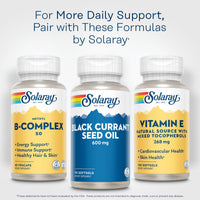Thumbnail for SOLARAY Black Currant Seed Oil 600 mg - Supplying Antioxidants, Gamma Linolenic Acid (GLA), Alpha Linolenic (ALA) and Linoleic Acid (LA) - Skin Health Support - 60-Day Guarantee, 90 Serv, 90 Softgels