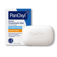 Thumbnail for PanOxyl Acne Treatment Bar with 10% Benzoyl Peroxide, Maximum Strength Bar Soap for Face, Chest and Back, Benzoyl Peroxide Soap Body Wash, Vegan, For Acne Prone Skin, 4 oz