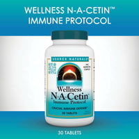 Thumbnail for Source Naturals Wellness N-A-Cetin Immune Protocol, Crucial Immune Defense* - 30 Tablets