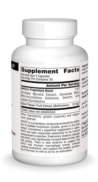 Thumbnail for Source Naturals AHCC with Bioperine 500 mg - 60 Capsules