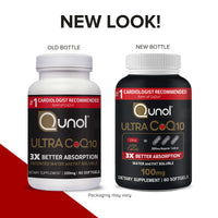 Thumbnail for Qunol Ultra CoQ10 100mg 3X Better Absorption Patented Water and Fat Soluble Natural Supplement Form Coenzyme Q10 Antioxidant for Heart Health Packs Softgels, 120 Count