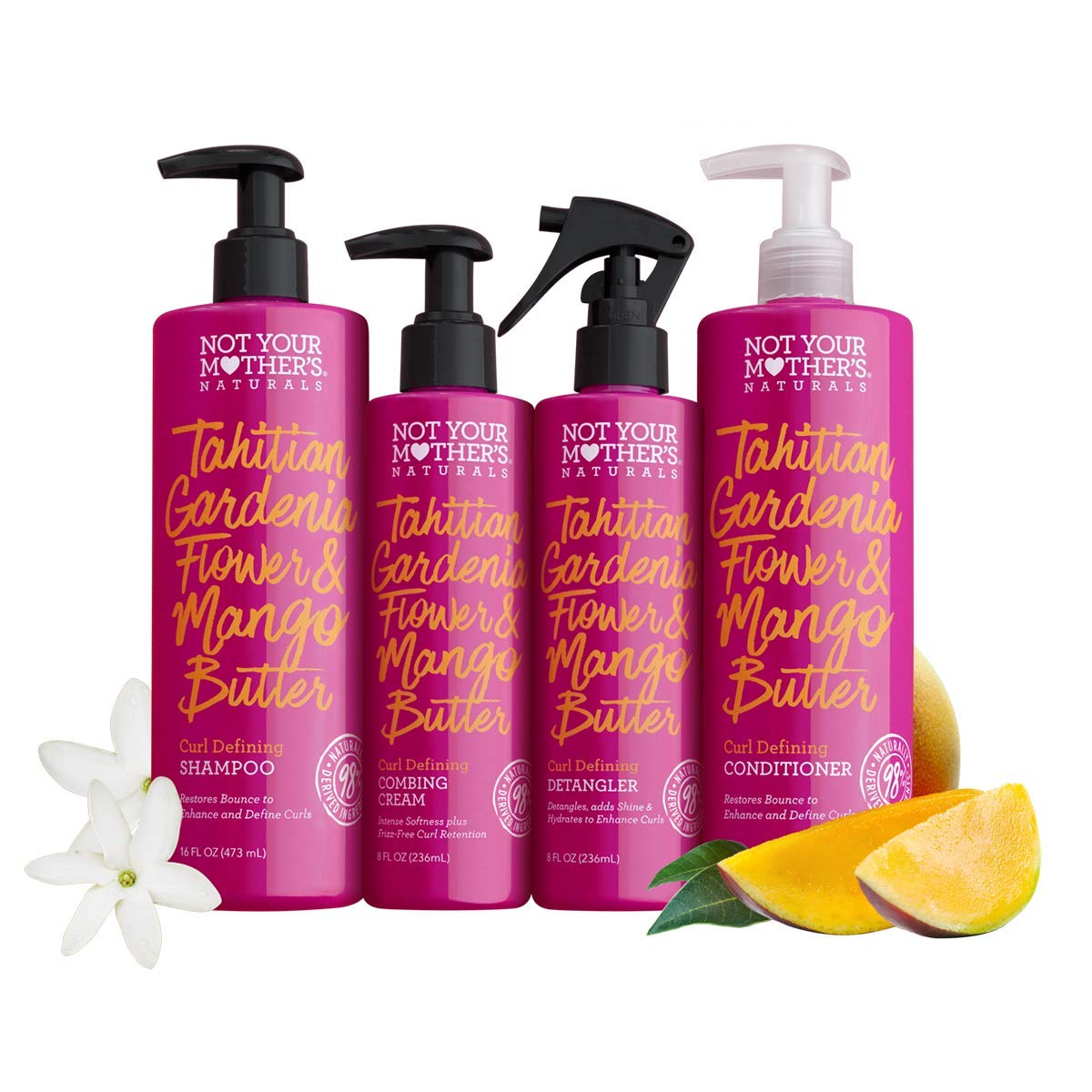 Not Your Mothers Detangler Tahitian Garden Flower & Mango, 8 Fl Oz