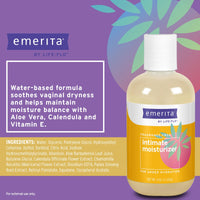 Thumbnail for Emerita Intimate Moisturizer - Personal Care for Vaginal Dryness, Vulva Balm, Water Based Cream with Aloe Vera Gel for Vaginal Moisture and Comfort, Estrogen and Paraben Free - 4 fl oz