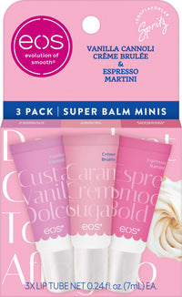Thumbnail for eos Limited Edition 24H Moisture Mini Super Balm, Dolce Vita - Hydrating, Moisturizing Lip Treatment, For Dry Lips, Travel Size, Shea Butter, Cruelty-Free, 0.169 fl oz, 3-Pack