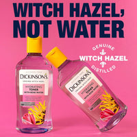 Thumbnail for Dickinson's Enhanced Witch Hazel Hydrating Toner with Rosewater, Alcohol Free, 98% Natural Formula, 16 Fl Oz (Pack of 1)