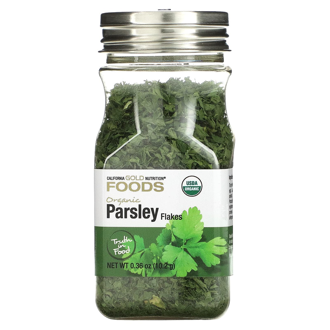 California Gold Nutrition Foods, Organic Parsley, 0.36 oz (10 g)