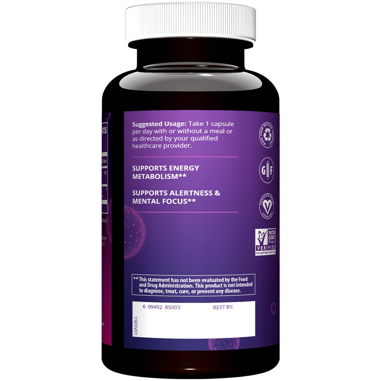 MRM Nutrition Acetyl L‑Carnitine 500mg - for Women and Men - Vegan ALC with Vitamin B6 to Support Healthy Cellular Energy Production & Cognitive Function, Vegan & Gluten‑Free Supplement - 60 Servings