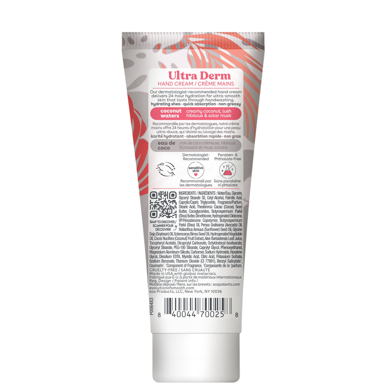 eos Shea Better Hand Cream - Coconut Hand Lotion and Skin Care | Instant Hydration + Lasting Protection | 2.5 oz